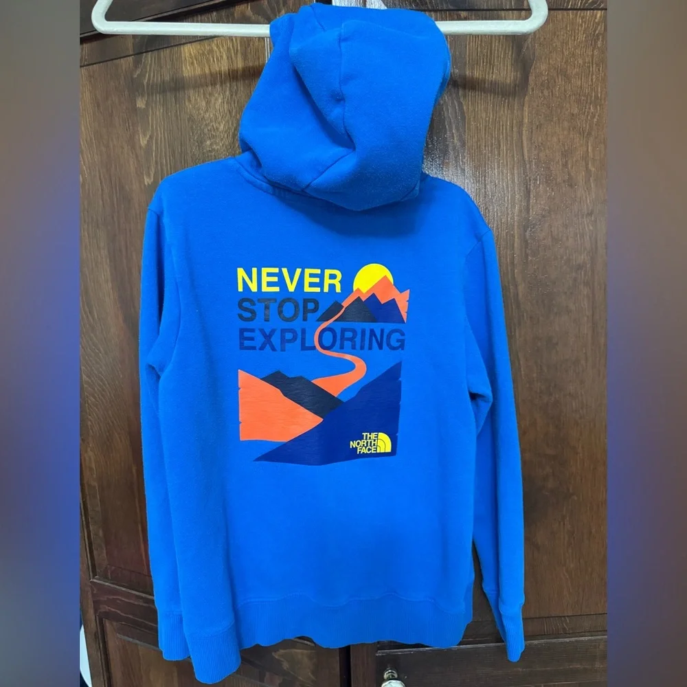 The North Face Boys Back to School Cozy Fleece Hoodie size Small 7/8